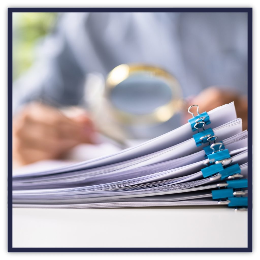 image of a financial investigation